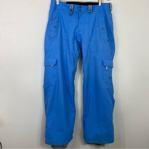 Bonfire snowboarding pants blue women’s large classic fit